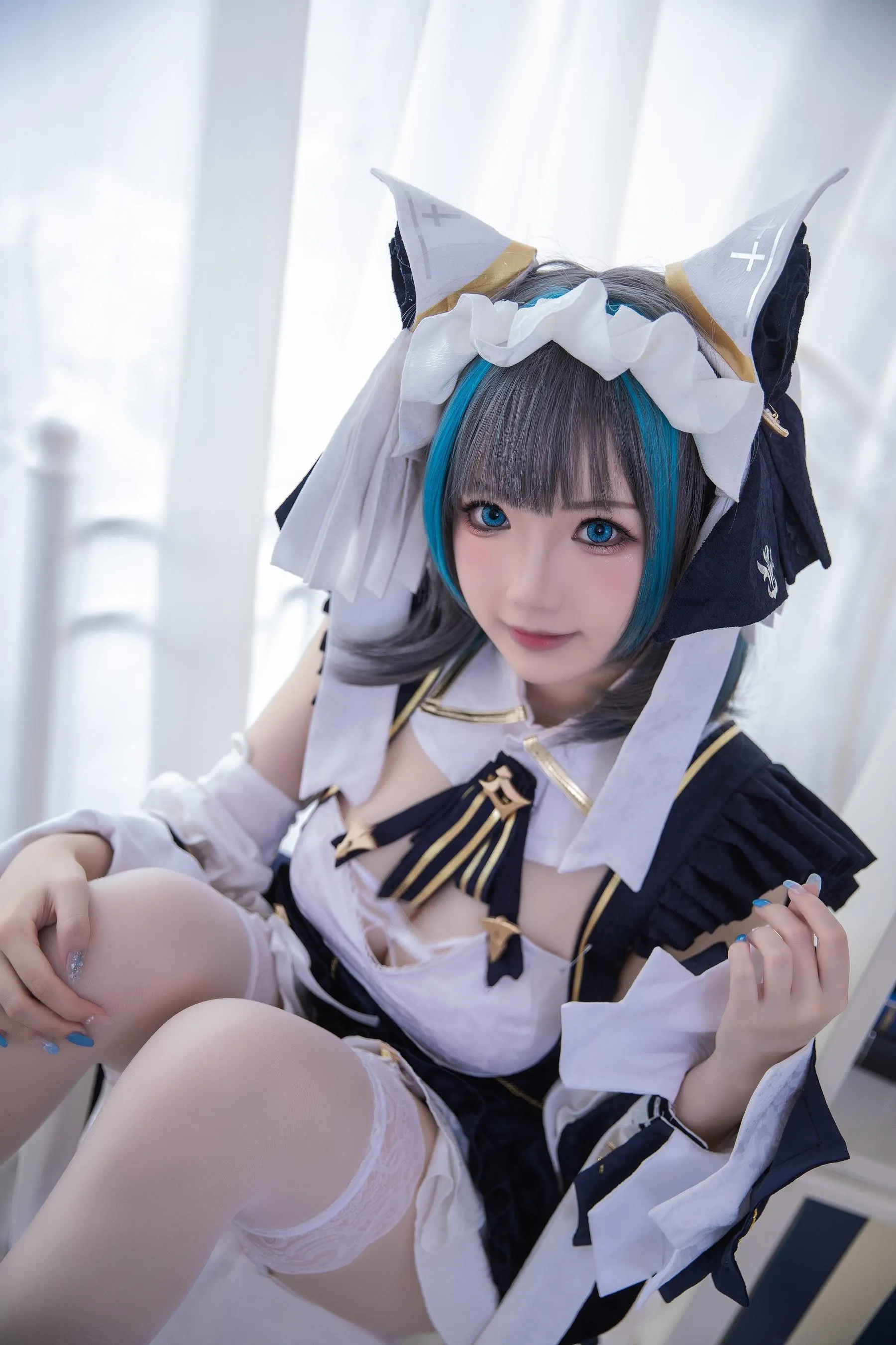 雪晴Astra – NO.33 Azure Lane 柴郡 [19P]插图